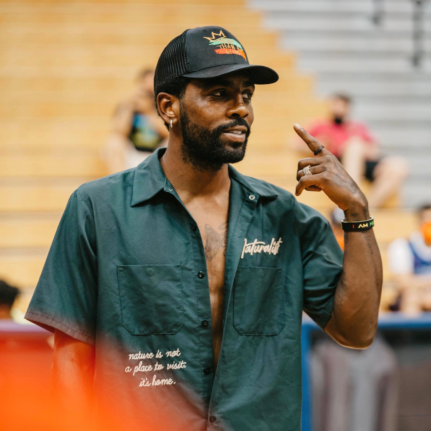 Kyrie Irving Wearing More Than A Run's First Edition Hat